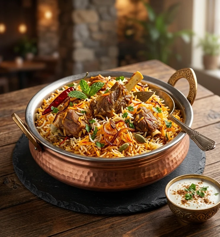 Lamb Biryani at HITCHKI Indian buffet on Cornerstone Boulevard NE, Calgary